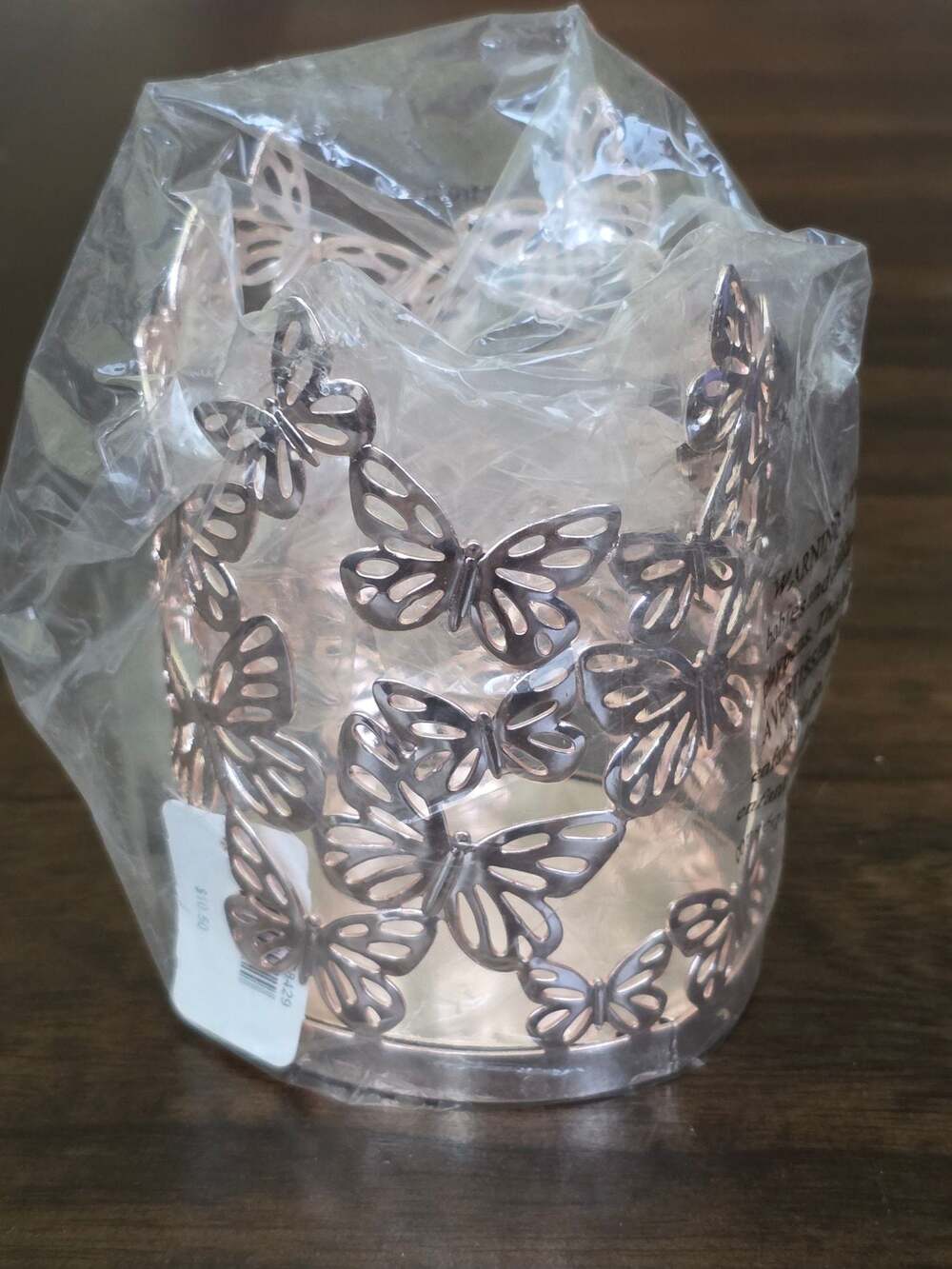 NWT Bath & Body Works Rose Gold Butterfly Holder Sleeve